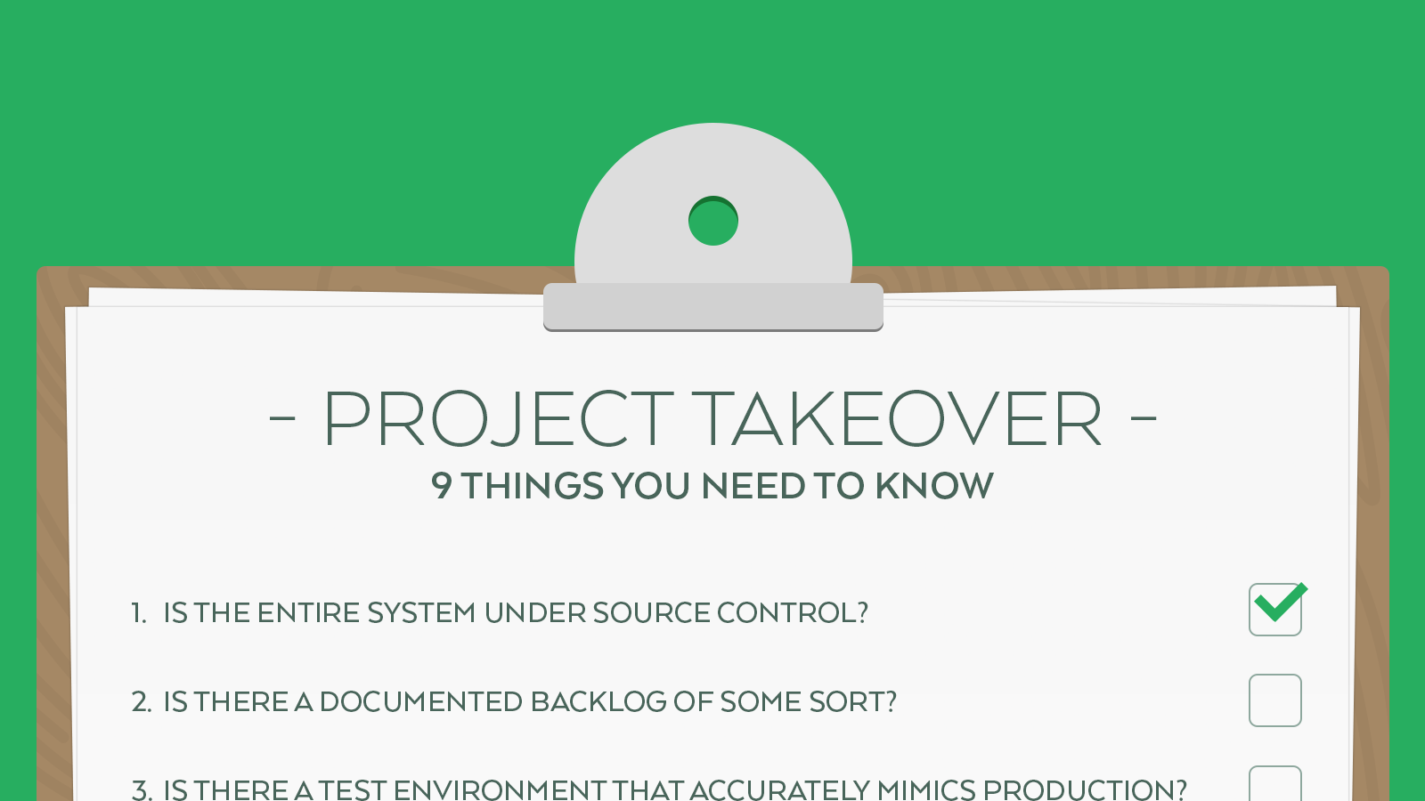 9 Things you need to know when taking over a software project Eureka Software