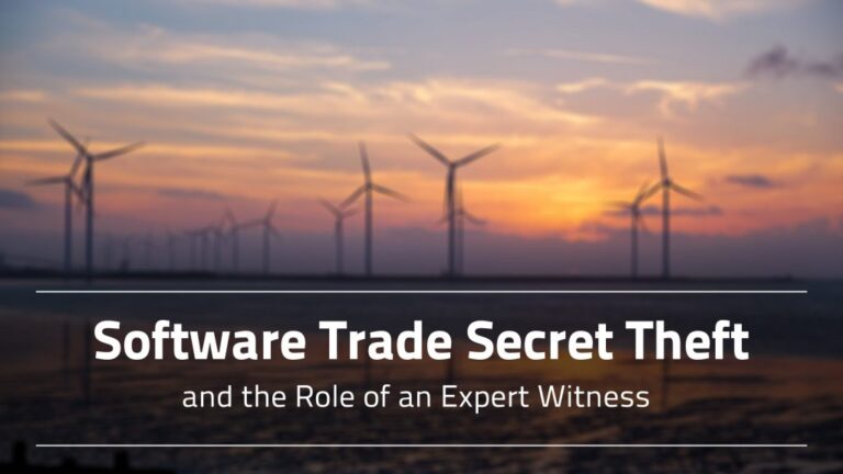 Theft of Wind Turbine Control Software Trade Secrets and the Role of an Expert Witness